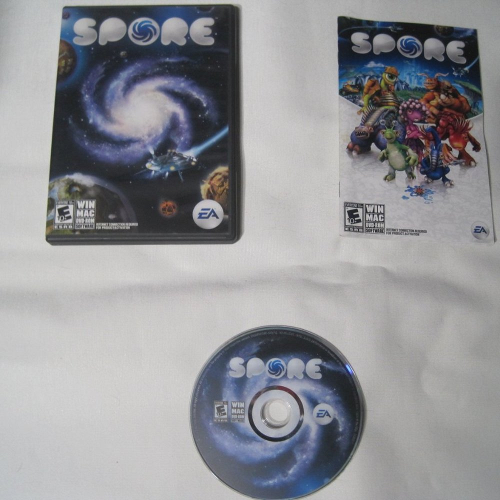 Spore (Windows/Mac, 2008) DVD-ROM Computer Video Game (EA) (Maxie) (rated E 10+)